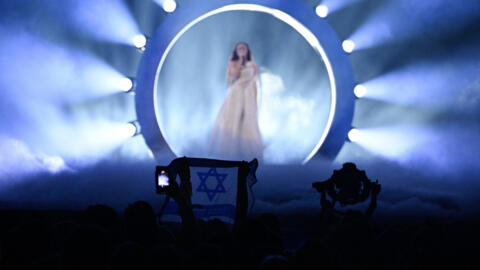 Eden Golan represents Israel with the song "Hurricane" at the second semifinal of Eurovision in Malmo, Sweden, on May 9, 2024.