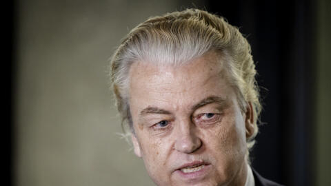 Dutch Party For Freedom (PVV) party leader Geert Wilders pictured in The Hague on May 15, 2024. 