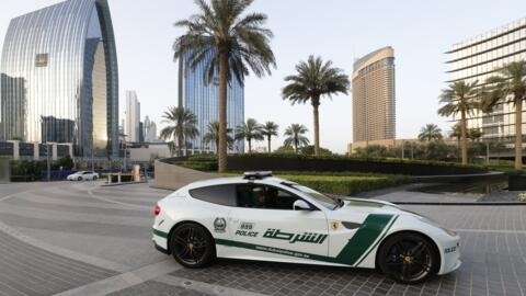 عناصر من شرطة دبي. الإمارات في 25 نيسان/أبريل 2023.