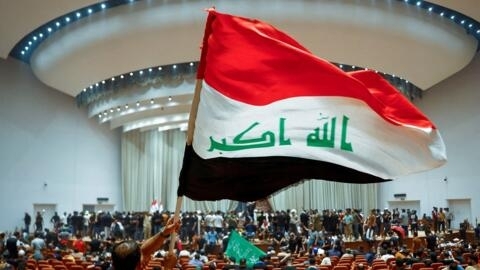 أنصار مقتدى الصدر يقتحمون مقر البرلمان في بغداد. العراق في 30 يوليو/تموز 2022.