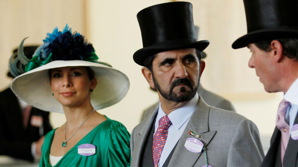 L'émir de Dubaï, Mohammed ben Rached al-Maktoum, et sa sixième femme Haya de Jordanie, à la course de chevaux Royal Ascot, dans le sud de l'Angleterre, le 17 juin 2010