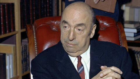 In this October 21, 1971 file photo, Nobel Prize winning poet Pablo Neruda sits in Paris France. People close to the poet have said multiple times he died of poisoning instead of prostate cancer as it had been announced.