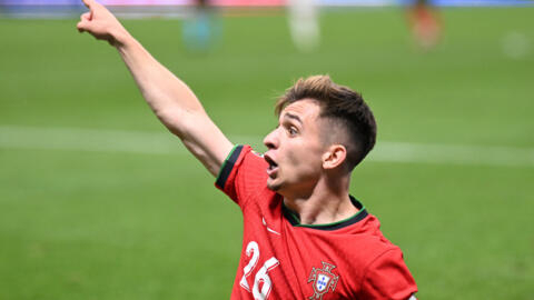 La joie de Conceicao lors du huitième de finale du Portugal contre la Slovénie.