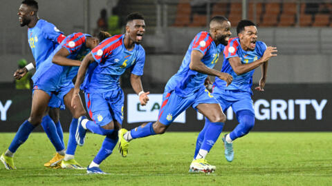 Les Congolais exultent après leur victoire face à l'Égypte en 8es de finales de la CAN 2024.