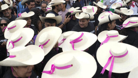 Supporters of presidential candidate Claudia Sheinbaum attend her closing campaign rally at the Zocalo in Mexico City on May 29, 2024.