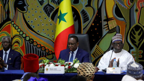 Le président sénégalais Macky Sall participe à un dialogue national à Dakar, au Sénégal, le 31 mai 2023.