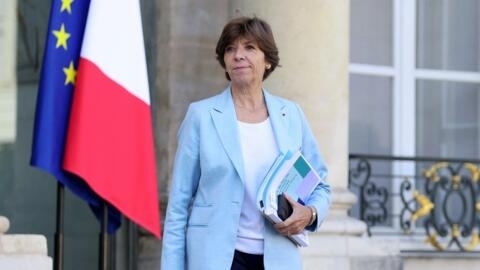 وزيرة الشؤون الخارجية والأوروبية الفرنسية كاثرين كولونا في قصر الإليزيه. باريس في 27 سبتمبر/أيلول 2023.