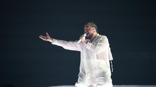 Ca sĩ Slimane của Pháp biểu diễn ca khúc « Mon amour » trong đêm bán kết thứ hai của cuộc thi hát trên truyền hình Eurovision ở Malmo, Thụy Điển, ngày 09/05/2024.