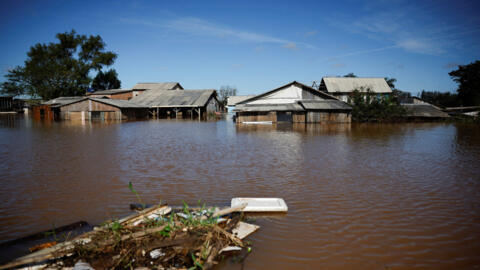 Canoas, na região metropolitana de Porto Alegre, foi uma das cidades mais atingidas pelas enchentes no Rio Grande do Sul. (14/05/2024)