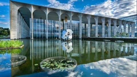 Palácio do Itamaraty, sede da diplomacia brasileira, em Brasília.
