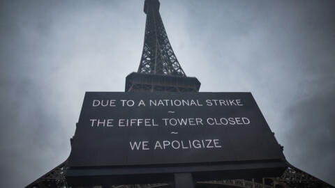 As negociações sobre a greve se encerraram nesta terça-feira sem que as partes envolvidas chegassem a um consenso e a Torre Eiffel permanece fechada.