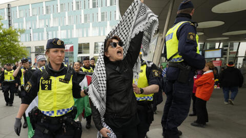 Protestos marcaram final do concurso Eurovision, na Suécia