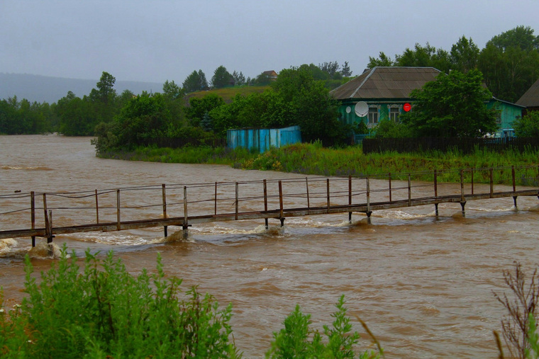 Обстановка в Катав-Ивановске после проливных дождей