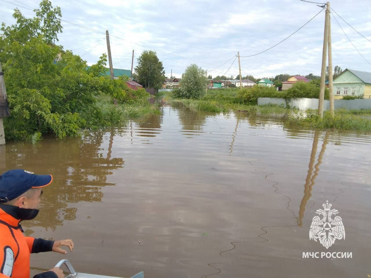 Река Юрюзань затопила башкирское село