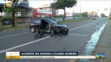 Acidente é registrado na Avenida Colares Moreira, em São Luís - O repórter Murilo Lucena tem outras informações.