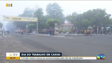 Corrida rústica marca as comemorações pelo dia do trabalhador em Caxias - O repórter Ronayr Ferreira tem outras informações.