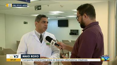 Campanha Maio Roxo conscientiza sobre doenças inflamatórias - O repórter Murilo Lucena tem outras informações.