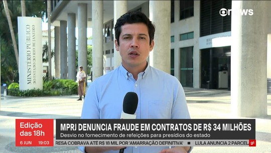 MPRJ denuncia 28 pessoas por fraudes em contratos do governo - Programa: Jornal GloboNews edição das 18h 