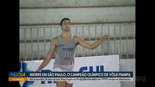 Morre Pampa, campeão olímpico de vôlei - Programa: Meio Dia Paraná - Maringá 
