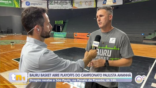 Bauru Basket se prepara para enfrentar o São Paulo nos playoffs do Paulista - Programa: TEM Notícias 1ª Edição – Bauru/Marília 