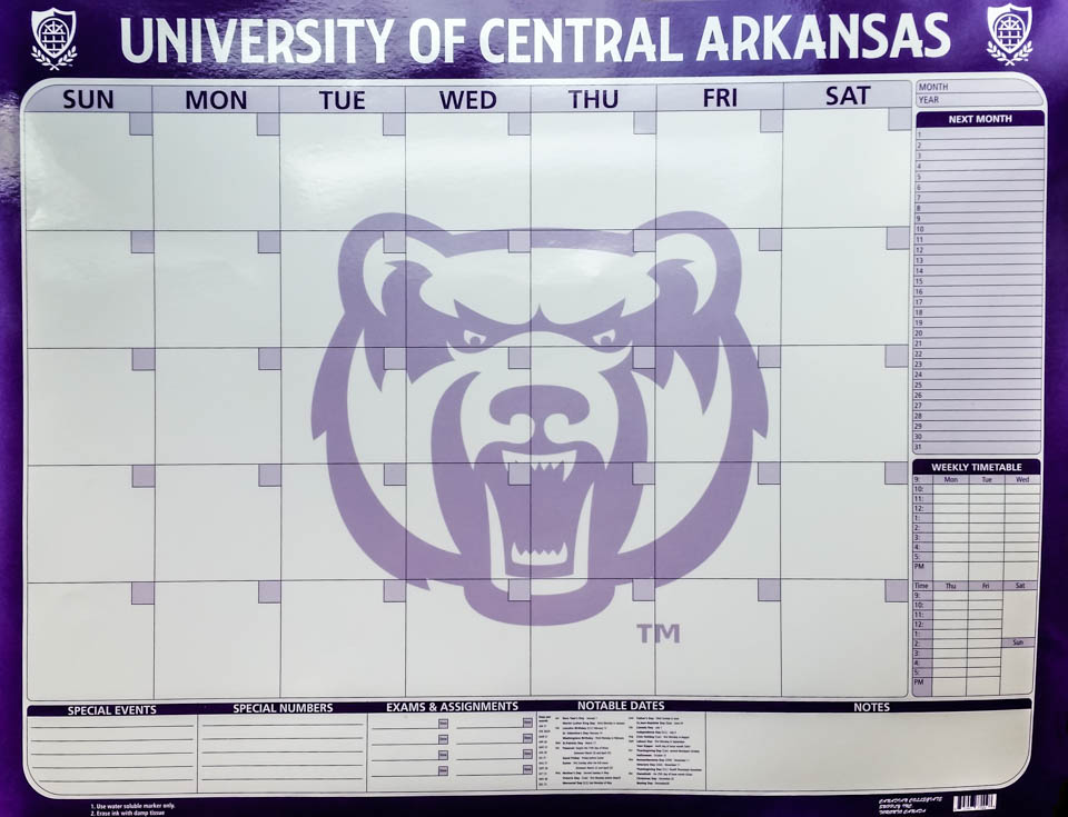 UCA Wall Calendar