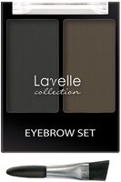 Тени для бровей "Eyebrow Set" тон: 01, графитовый