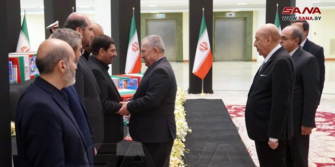 Syrian delegation participates in funeral ceremony of Iranian President and companions