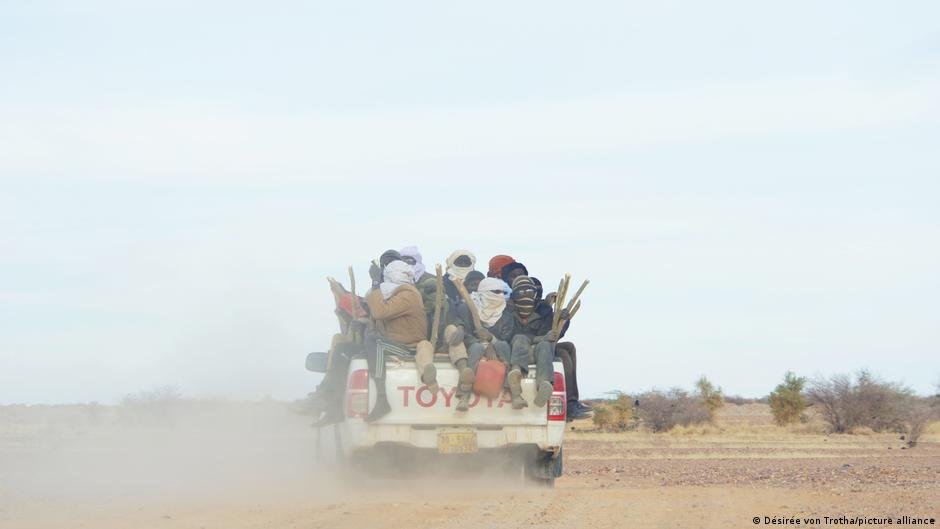 منطقة أغاديز في النيجر هي نقطة عبور رئيسية لآلاف الساعين للوصول إلى أوروبا عبر الجزائر أو ليبيا. الصورة: تحالف الصور.