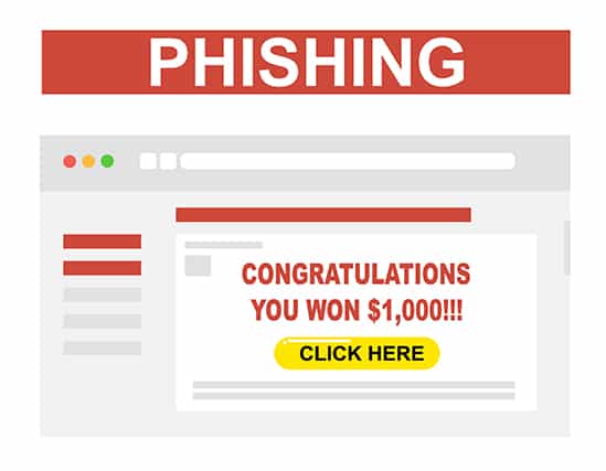An image featuring phishing spam concept