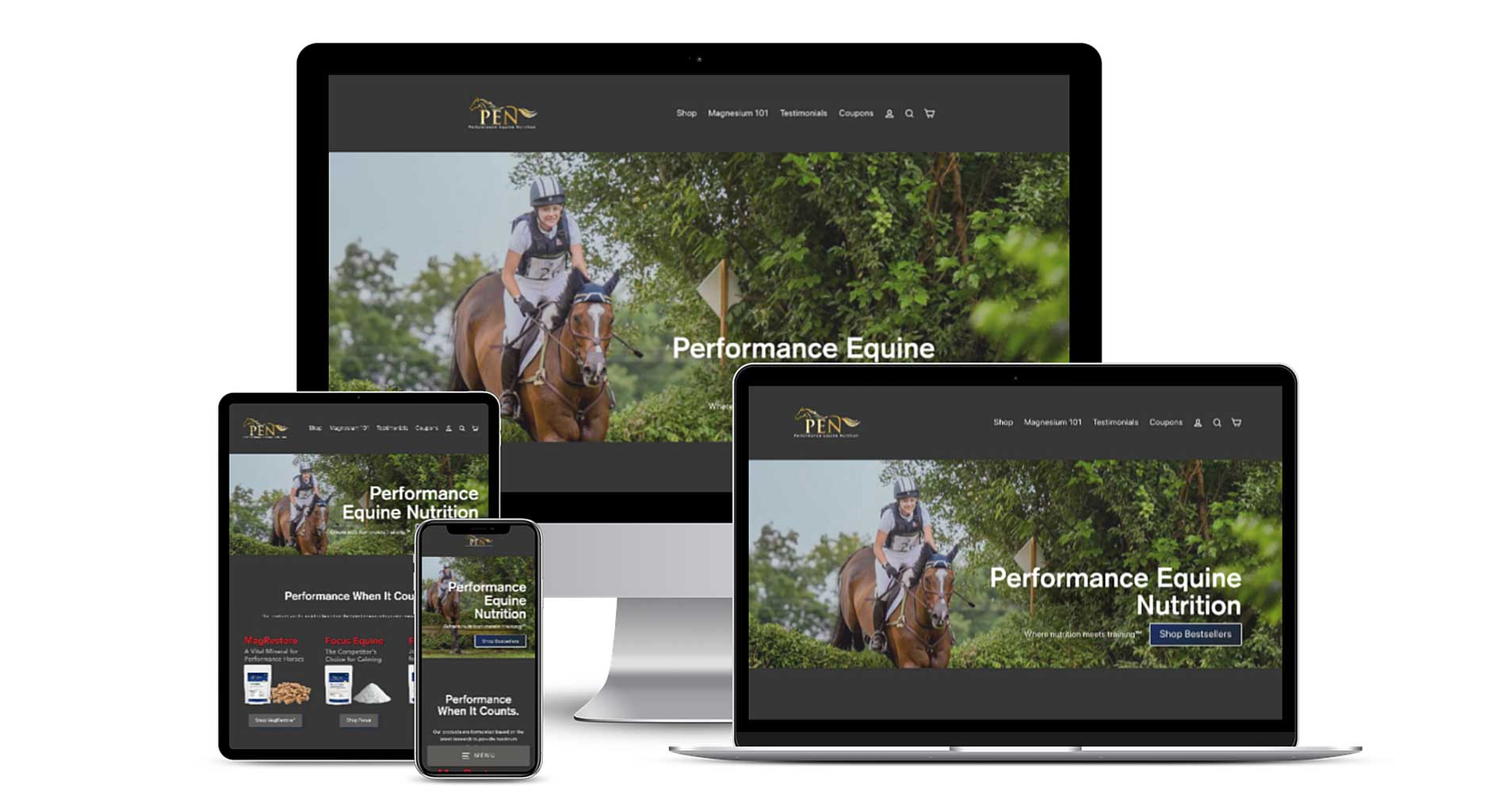 performance Equine Nutrition Website