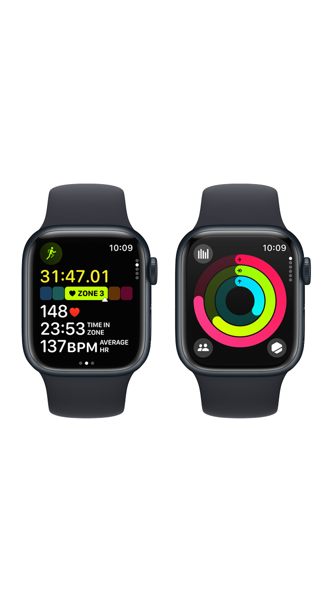 Apple Watch Series 9 Mitternacht 41 mm Aluminium