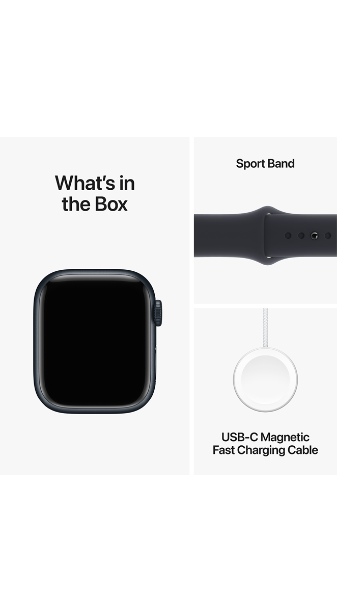 Apple Watch Series 9 Mitternacht 41 mm Aluminium