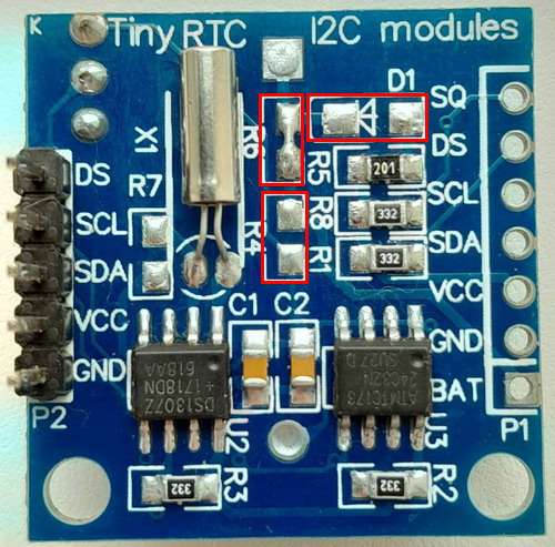 Smacont-ESP. Доработка модуля, на базе микросхемы DS1307