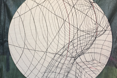 Мария Арендт (род. 1968) «Конструкция», 2018 Вышивка 120 см (диаметр) © Мария Арендт