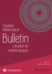 Canadian Mathematical Bulletin Volume 63 - Issue 4 -