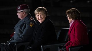 Germany's outgoing chancellor Angela Merkel 