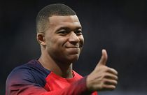 Kylian Mbappe von PSG vor Beginn eines Champions-League-Spiels Anfang des Monats.