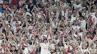 Les supporters géorgiens en liesse après leur qualification historique pour les 8e de finale