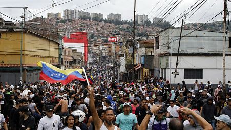 Proteste a Caracas dopo le elezioni, Venezuela