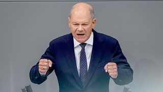 German Chancellor Olaf Scholz speaks during a general debate of the German parliament Bundestag in Berlin, 11 September 2024.