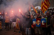 Independentistas catalães voltam a manifestar-se no Dia Nacional da Catalunha