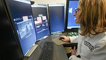 Dr. Laurie Margolies demonstriert die Koios DS Smart Ultrasound-Software am Mittwoch, 8. Mai 2024, im Mount Sinai Hospital in New York.