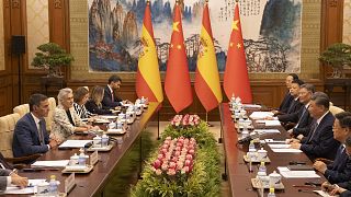 Die Handelsspannungen zwischen China und der EU wurden erörtert, als Spaniens Premierminister Pedro Sanchez letzte Woche in Peking mit Chinas Präsident Xi Jinping zusammentraf