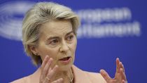 La presidenta de la Comisión Europea, Ursula von der Leyen, presenta a su nuevo equipo, el martes 17 de septiembre de 2024, en Estrasburgo.