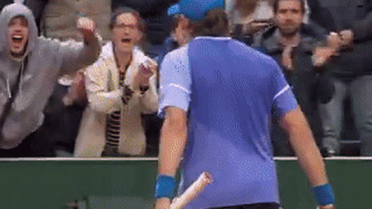 Alex de Minaur shows rare emotion as he records another win at the 2024 Roland-Garros tournament.