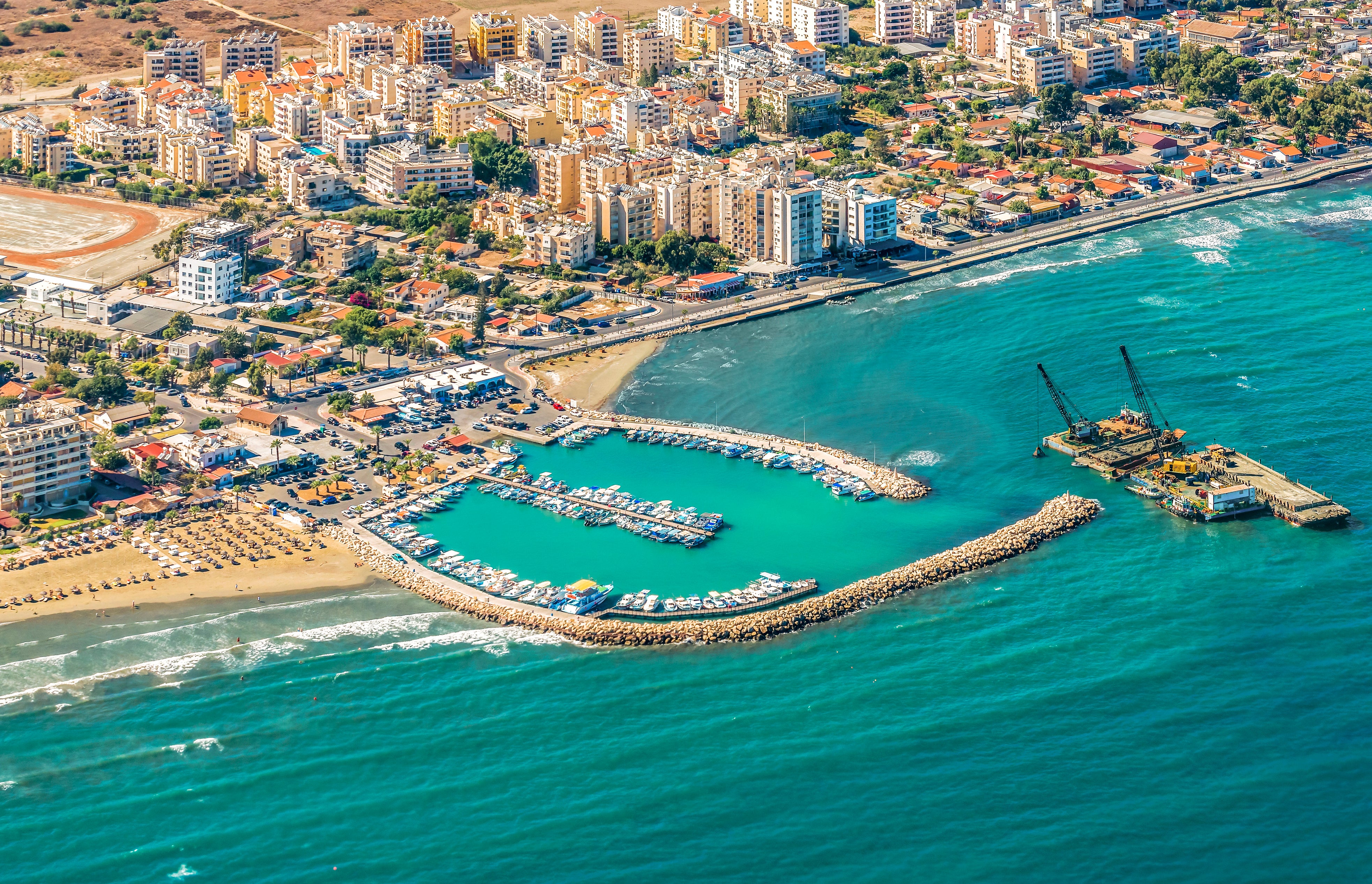 You can travel to Larnaca via a long and winding rail and sea route