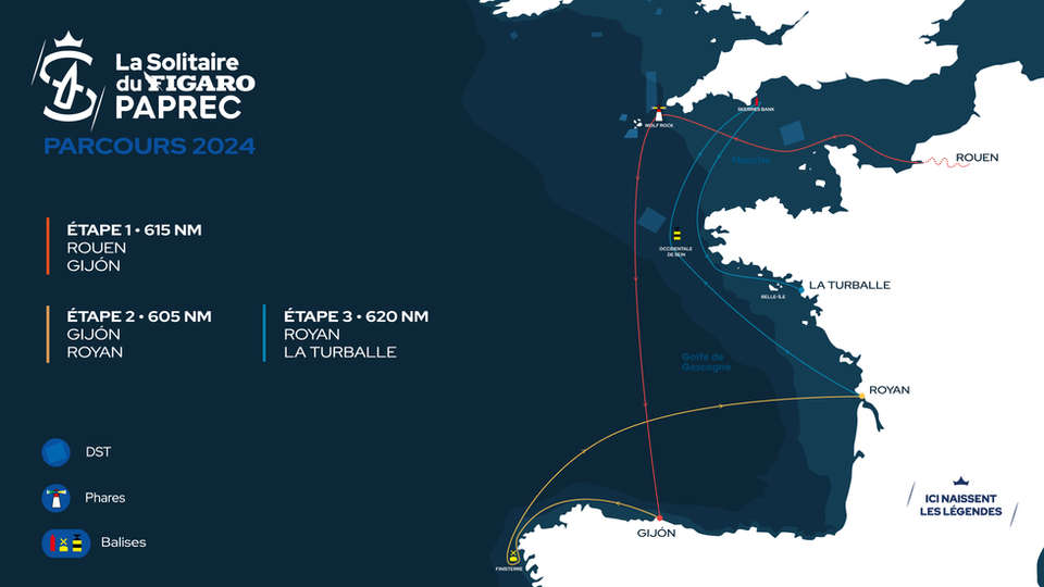 Race course for the 55th Solitaire du Figaro Paprec is unveiled