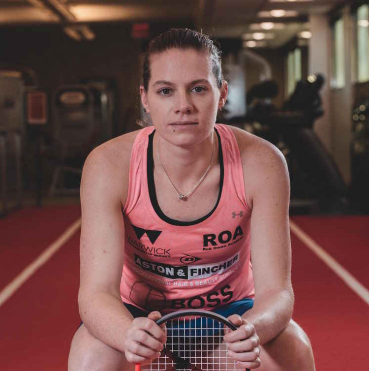 Sarah-Jane Perry will face Joelle King in today's bronze match (image supplied)