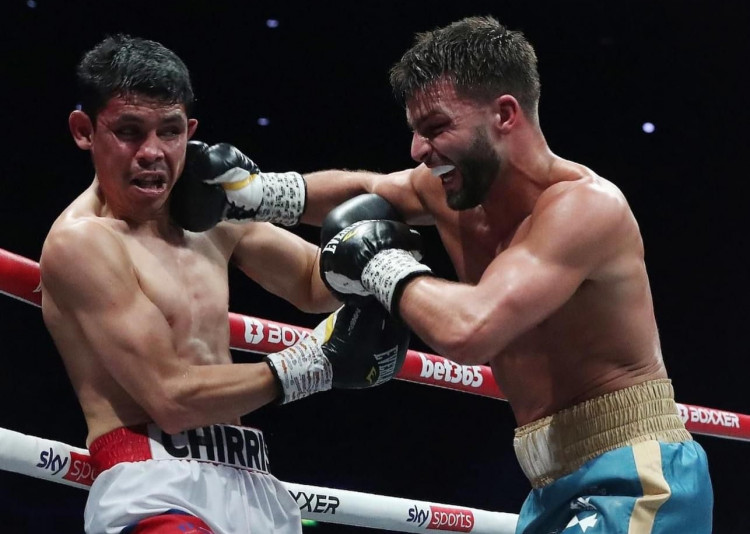 Danny Quartmaine beat Mexican Christian Lopez Flores in front of a sell out Resorts World Arena crowd (image via Reece Singh PR)
