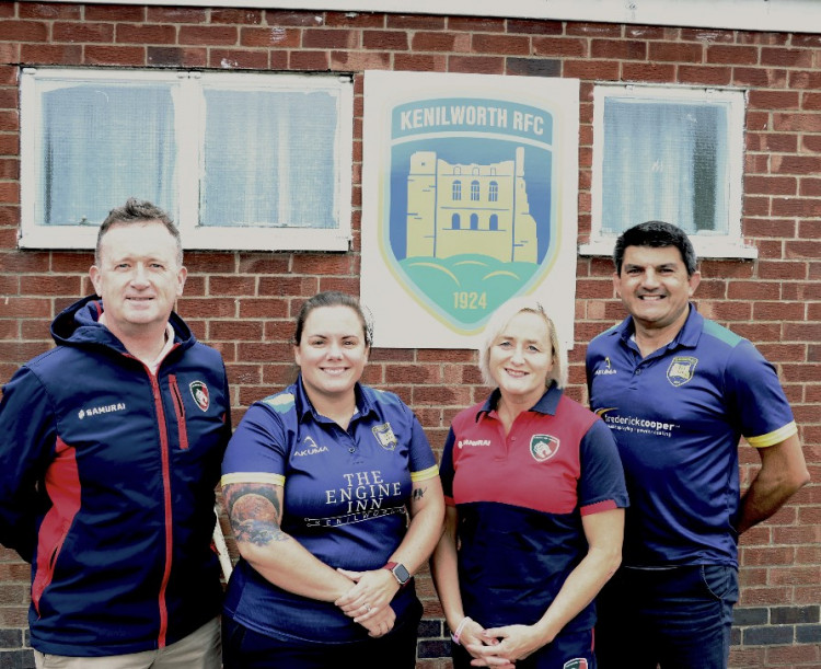From left - Scott Clarke (Leicester Tigers), Becci Lewis (Kenilworth RFC), Vicky McQueen (Leicester Tigers) and Jai Purewal (Kenilworth RFC) (Image supplied)